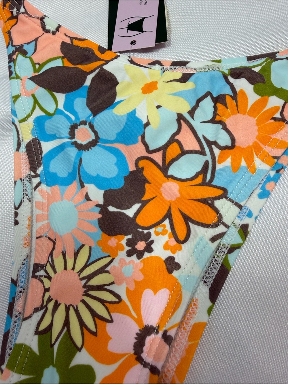 NWT Wild Fable | Super Cheeky Floral Swim Bottoms Multicolored Women's Size XXS - Picture 3 of 10